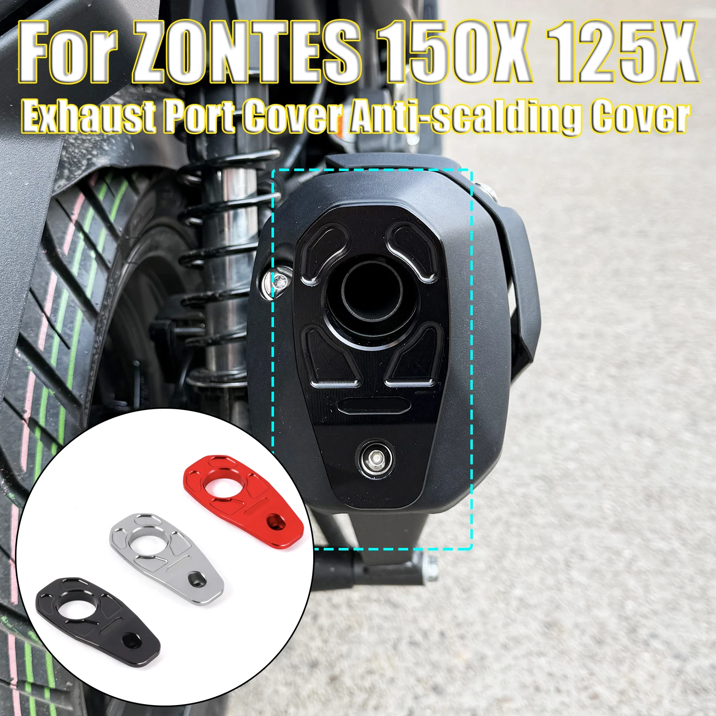 For ZONTES 150X 125X 125 150 X Modification Exhaust Port Cover Anti-scalding Cover Decorative Protective Shell Accessories
For ZONTES 150X 125X 125 150 X Modification Exhaust Port Cover Anti-scalding Cover Decorative Protective Shell Accessories