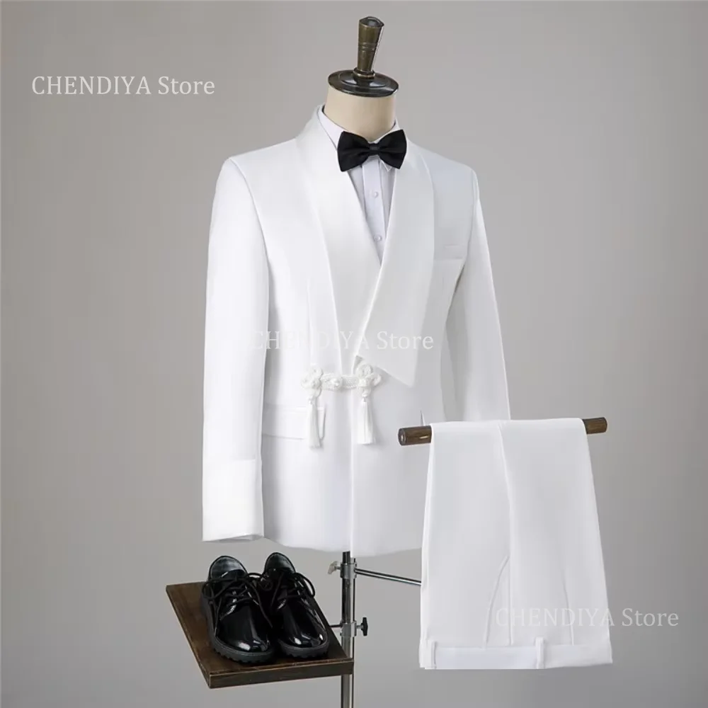 Elegant Men's Suit Slim Fit Two Piece Jacket and Pant Shawl Laple Formal Casual Business Party Wedding Groom Fashion Outfits
Elegant Men's Suit Slim Fit Two Piece Jacket and Pant Shawl Laple Formal Casual Business Party Wedding Groom Fashion Outfits
