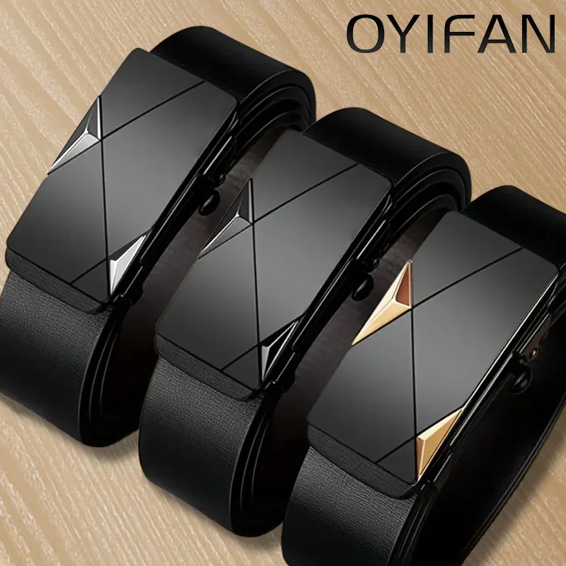 OYIFAN Fashion Men's Belt Men's Genuine Leather Belt Automatic Buckle Ratchet Belt Random Adjustment
OYIFAN Fashion Men's Belt Men's Genuine Leather Belt Automatic Buckle Ratchet Belt Random Adjustment