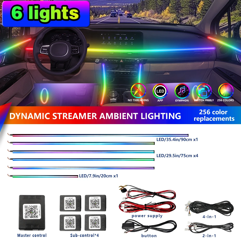 FILIPLI LED RGB Magic Color Acrylic Atmosphere Lamp Voice Control Car Waterproof 64 Color Music Sync Mood Lights
FILIPLI LED RGB Magic Color Acrylic Atmosphere Lamp Voice Control Car Waterproof 64 Color Music Sync Mood Lights