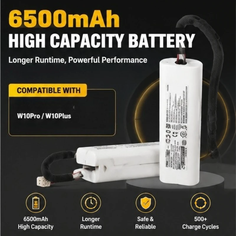 12800MAH Compatible FOR Dreame W10 W10s W10Pro Vacuum Cleaner Rechargeable Battery STYTJ06ZHM Large Capacity Battery Pack
12800MAH Compatible FOR Dreame W10 W10s W10Pro Vacuum Cleaner Rechargeable Battery STYTJ06ZHM Large Capacity Battery Pack