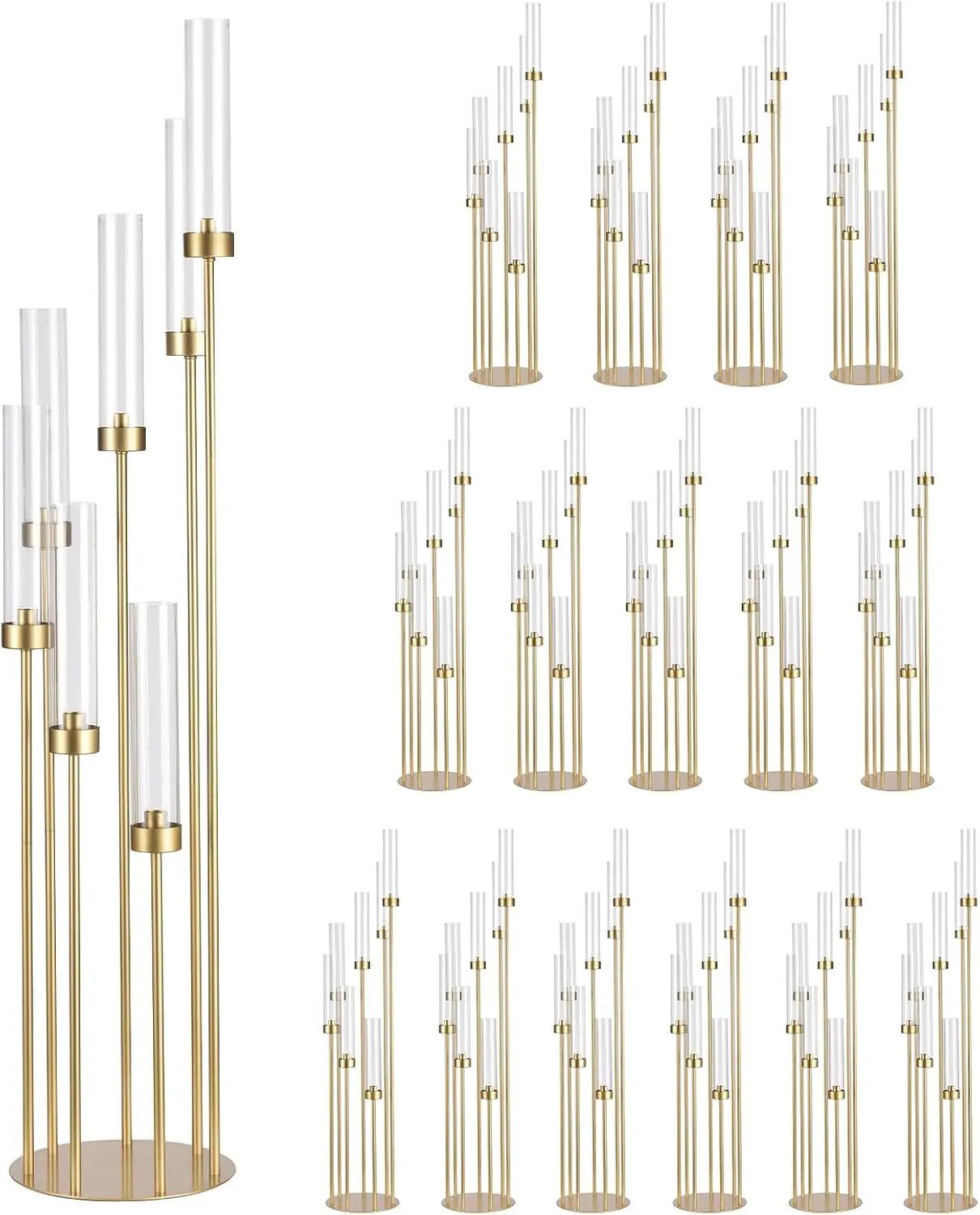 Tall Candelabra Centerpieces for Wedding,7 Arm Floor Candelabra Candle Holder Gold Centerpieces for Table Events Ceremony Dinner
Tall Candelabra Centerpieces for Wedding,7 Arm Floor Candelabra Candle Holder Gold Centerpieces for Table Events Ceremony Dinner