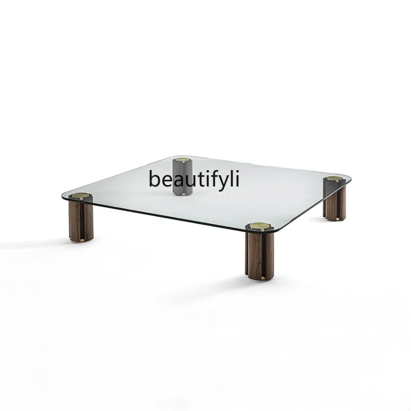 Modern model room living room minimalist creative glass coffee table, Italian light luxury fashion, low table
Modern model room living room minimalist creative glass coffee table, Italian light luxury fashion, low table