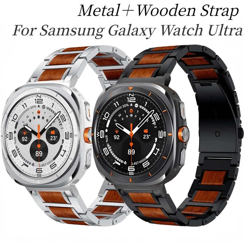 Металлический ремешок для Samsung Galaxy Watch Ultra 47 мм, спортивный браслет из нержавеющей стали и палисандра для Galaxy Watch 7 Ultra
Металлический ремешок для Samsung Galaxy Watch Ultra 47 мм, спортивный браслет из нержавеющей стали и палисандра для Galaxy Watch 7 Ultra