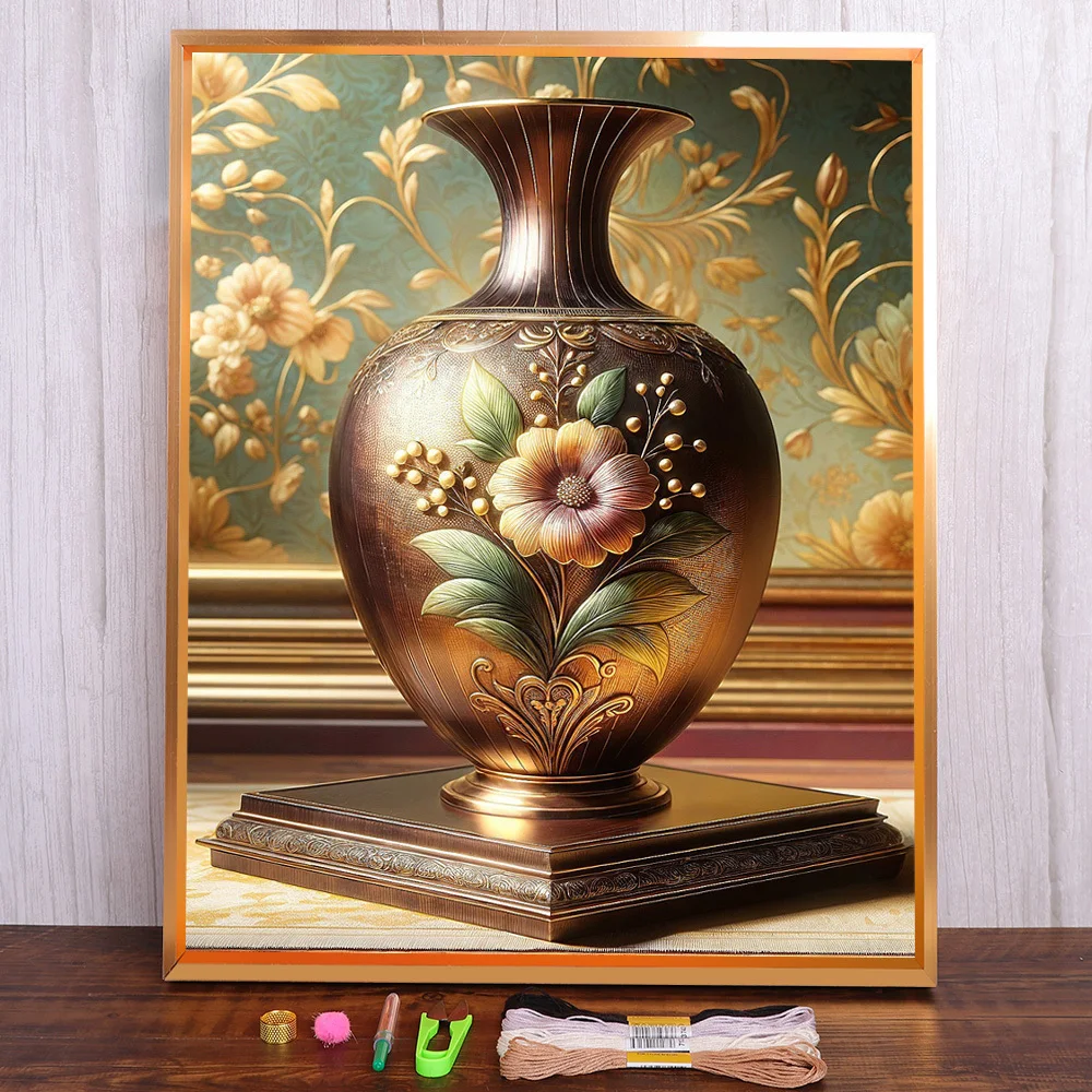 Still Life Flower Vase Pre-Printed Cross-Stitch Embroidery Patterns Sewing Knitting Needlework Painting Needle Magic Wholesale
Still Life Flower Vase Pre-Printed Cross-Stitch Embroidery Patterns Sewing Knitting Needlework Painting Needle Magic Wholesale