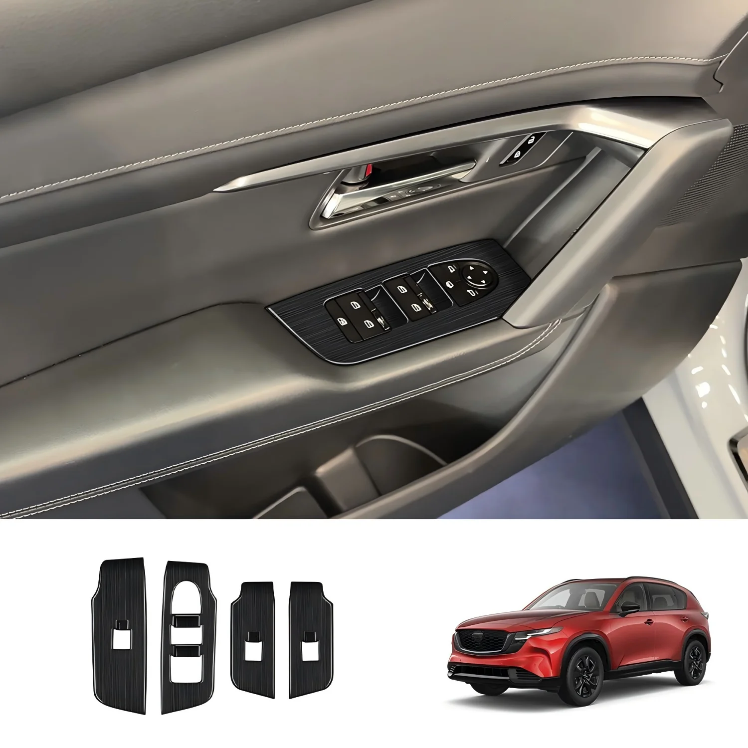 For Mazda CX-5 2026 Car Accessories ABS Car Door Window Lift Switch Cover Trim 4pcs
For Mazda CX-5 2026 Car Accessories ABS Car Door Window Lift Switch Cover Trim 4pcs