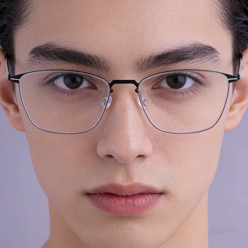 New Men Pure Titanium Square Glasses Frames Ultralight Thin Rim Business Eyeglasses High Quality Screwless Luxury Spectacles
New Men Pure Titanium Square Glasses Frames Ultralight Thin Rim Business Eyeglasses High Quality Screwless Luxury Spectacles