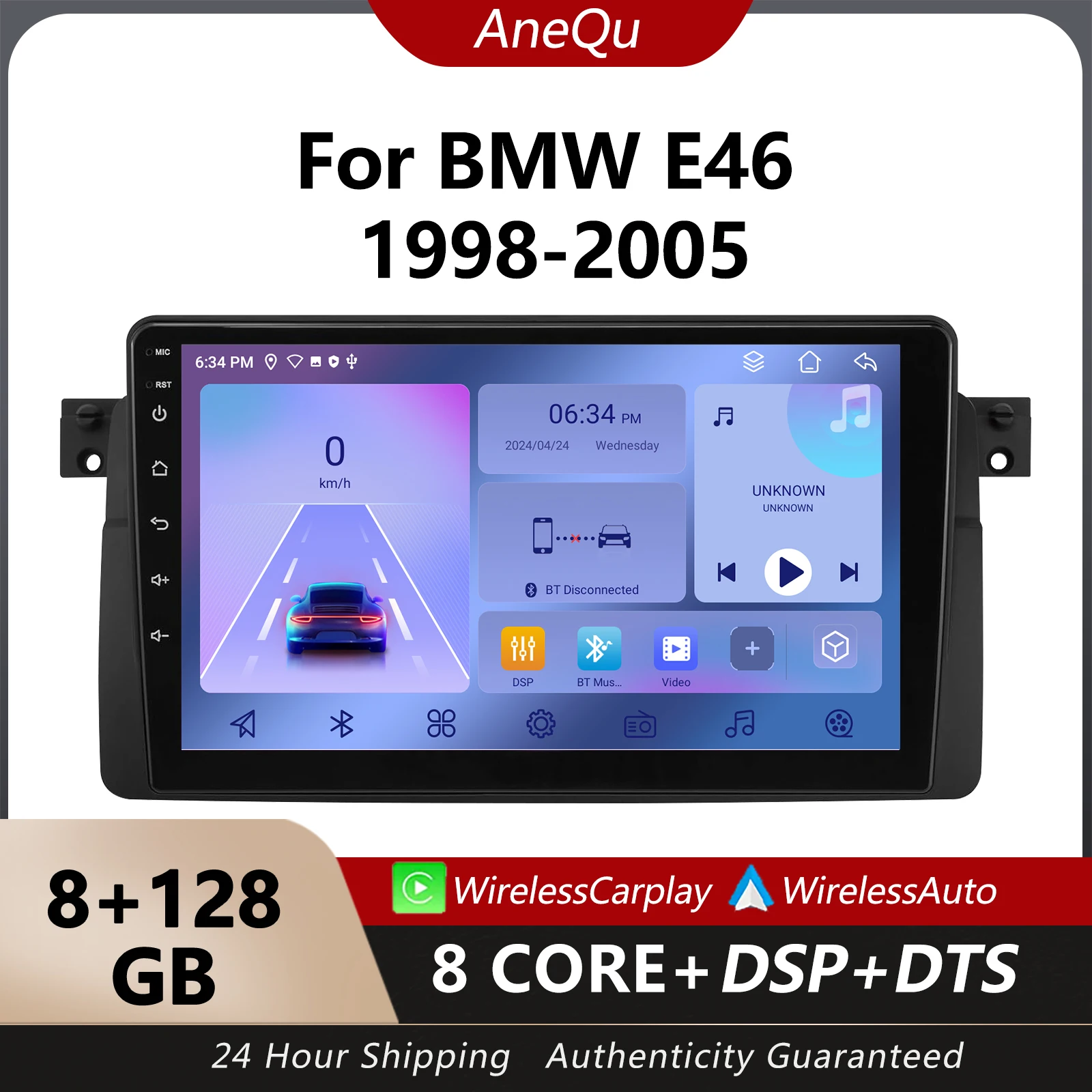 AneQu Android 14 Car Radio For BMW E46 sedan two door coupe hatchback M3 Rover MG ZT 1998-2005 Car Multimedia Video Player GPS
AneQu Android 14 Car Radio For BMW E46 sedan two door coupe hatchback M3 Rover MG ZT 1998-2005 Car Multimedia Video Player GPS