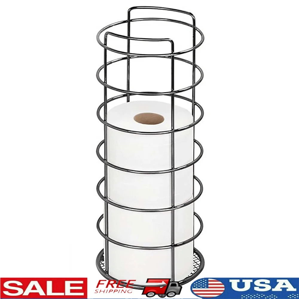 Отдельно стоящий держатель для туалетной бумаги, металлическая отделка из черного оникса, устойчивая к ржавчине, экономия места, вмещает 3 рулона, элегантная ванная комната
Отдельно стоящий держатель для туалетной бумаги, металлическая отделка из черного оникса, устойчивая к ржавчине, экономия места, вмещает 3 рулона, элегантная ванная комната