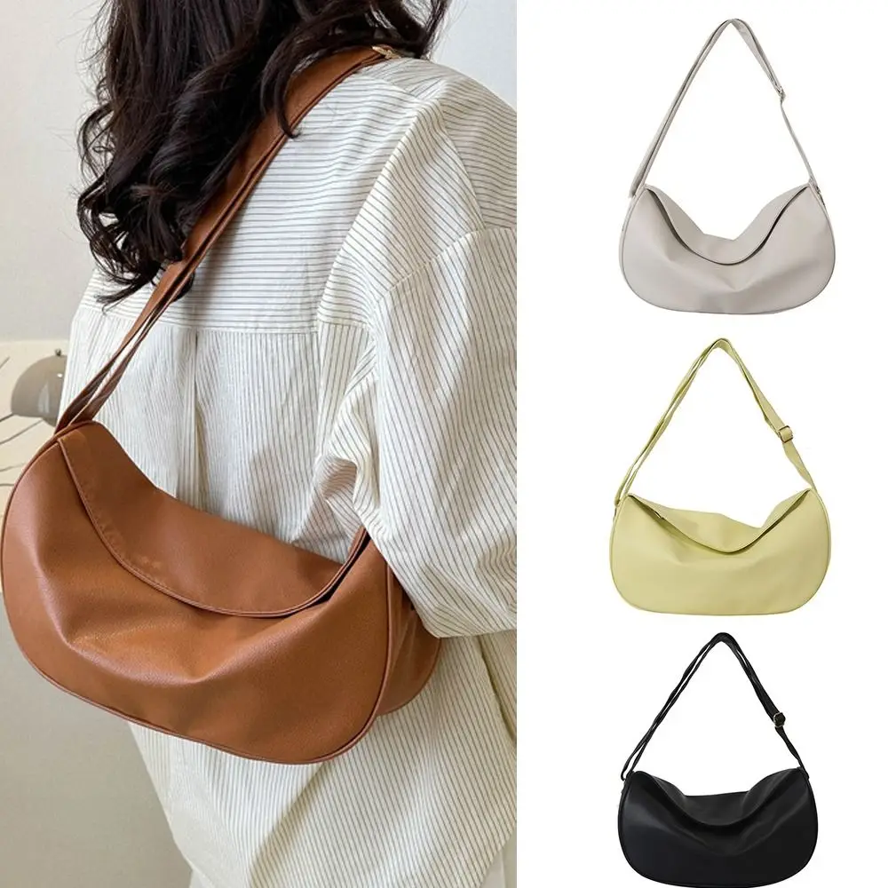 Korean Style Dumpling Messenger Bag Solid Color Minority Design Women Crossbody Bag Leather Casual Shoulder Bag Girls
Korean Style Dumpling Messenger Bag Solid Color Minority Design Women Crossbody Bag Leather Casual Shoulder Bag Girls