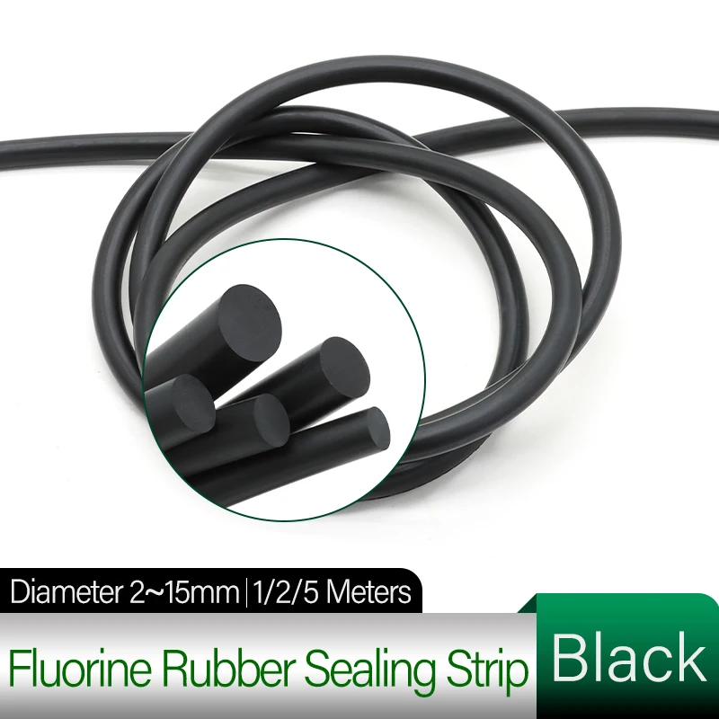 Fluorine Rubber Solid Strip 2/2.5/3/3.5/4/4.5/5~20 mm Black Round Rubber O-Ring Bar Seal Oil Resistance Not Foaming 1/2/5 Meters
Fluorine Rubber Solid Strip 2/2.5/3/3.5/4/4.5/5~20 mm Black Round Rubber O-Ring Bar Seal Oil Resistance Not Foaming 1/2/5 Meters