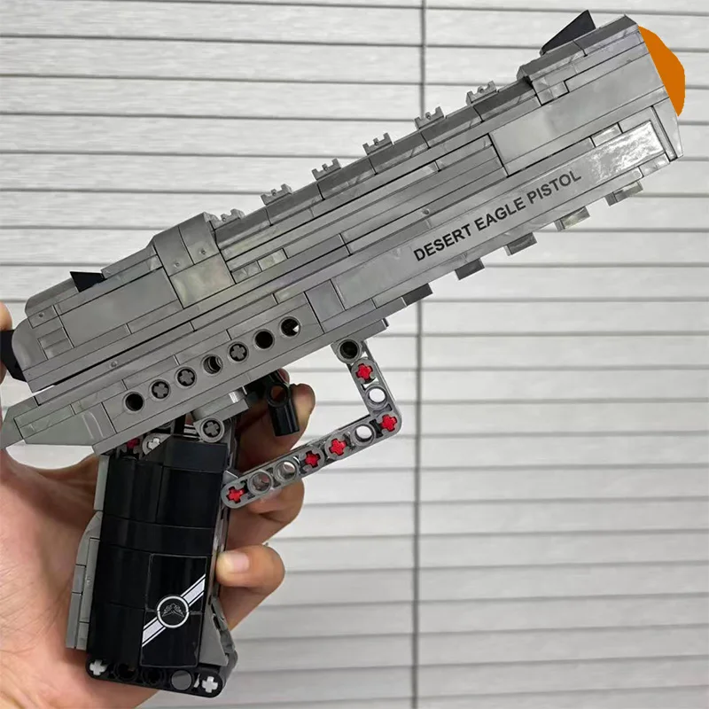Gray building block gun, children's building gun toy assembly, ABS building gun, building pistol model
Gray building block gun, children's building gun toy assembly, ABS building gun, building pistol model