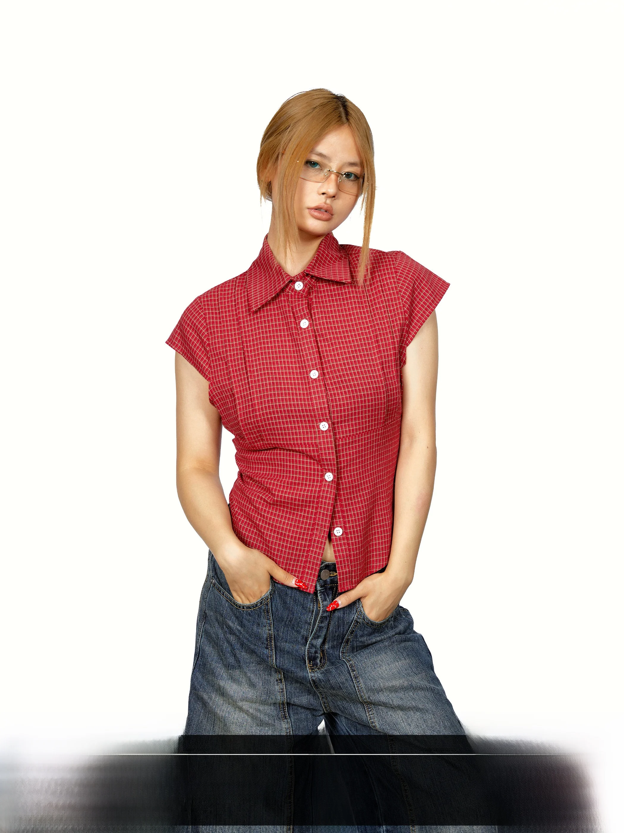 Blackbb Plaid Waist-Cut Short Sleeve Shirt Women Summer American High Street Sexy Top Slimming Short Length Cotton Shirt
Blackbb Plaid Waist-Cut Short Sleeve Shirt Women Summer American High Street Sexy Top Slimming Short Length Cotton Shirt