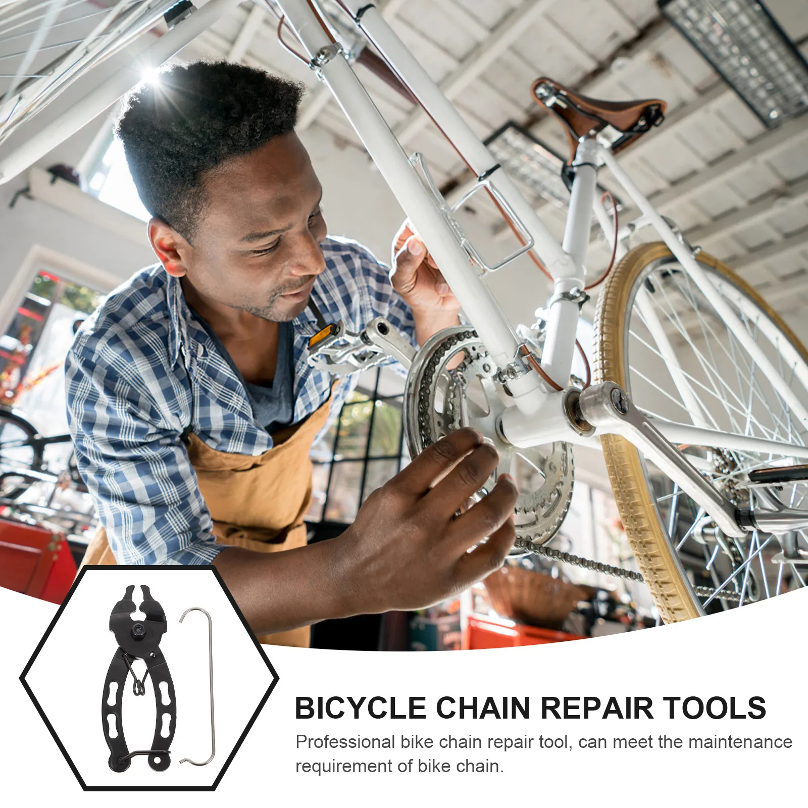 1Pcs Professional Chain Repair Chain Plier for Quick Disassembly Installation of Bike Chains Wear Assessment Smooth
1Pcs Professional Chain Repair Chain Plier for Quick Disassembly Installation of Bike Chains Wear Assessment Smooth
