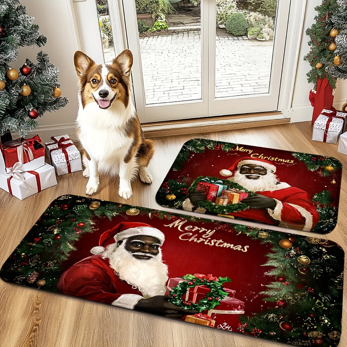VIKAMA 1/2 PCS Kitchen Runner Rugs Santa Claus Christmas Bath Mat Funny Vintage Happy New Year Winter Holiday Xmas Home Decor
VIKAMA 1/2 PCS Kitchen Runner Rugs Santa Claus Christmas Bath Mat Funny Vintage Happy New Year Winter Holiday Xmas Home Decor