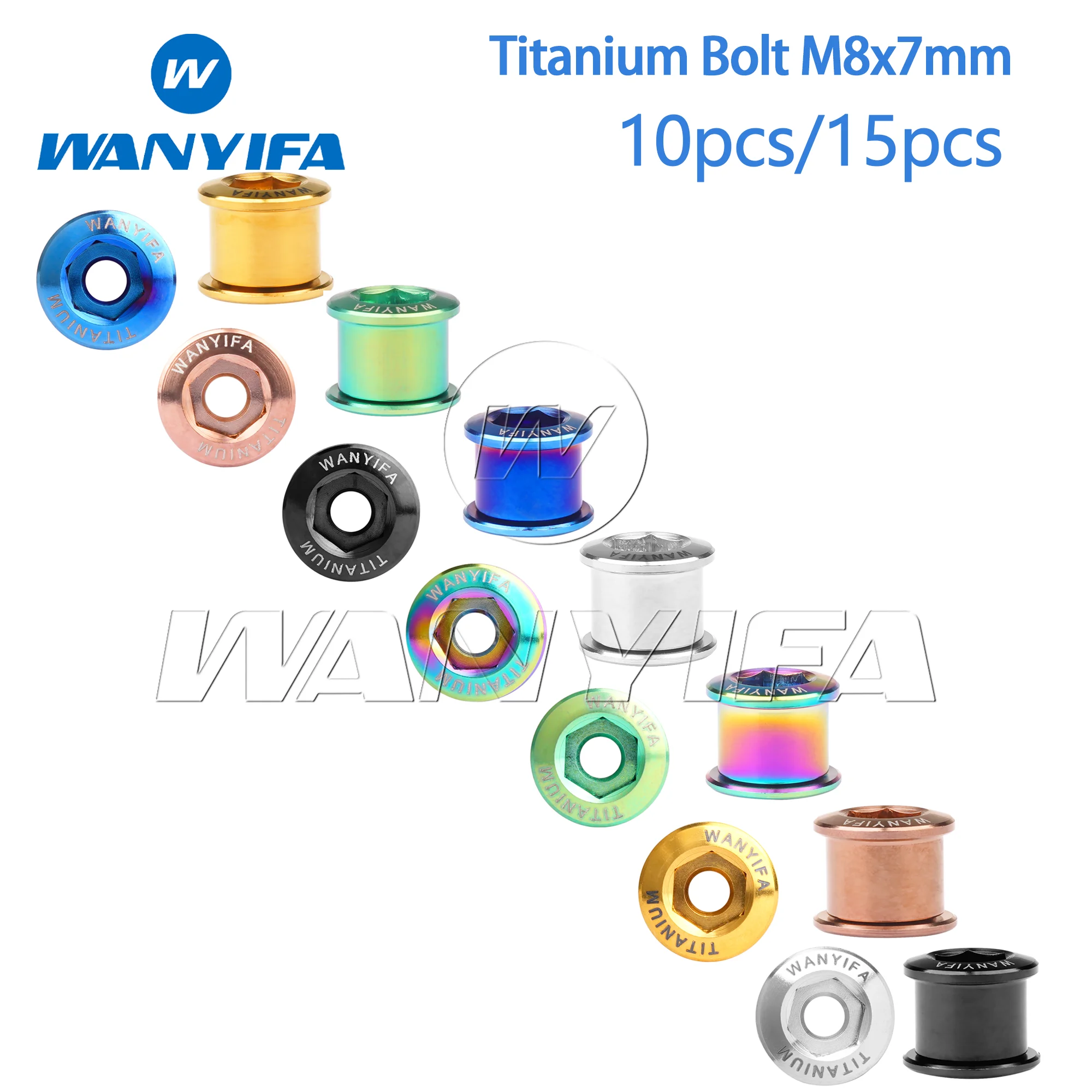 Wanyifa Titanium Bolt 7mm Durable Crankset Fixing Screws for MTB/Road Chainwheel Bicycle Repair 10pcs/15pcs
Wanyifa Titanium Bolt 7mm Durable Crankset Fixing Screws for MTB/Road Chainwheel Bicycle Repair 10pcs/15pcs