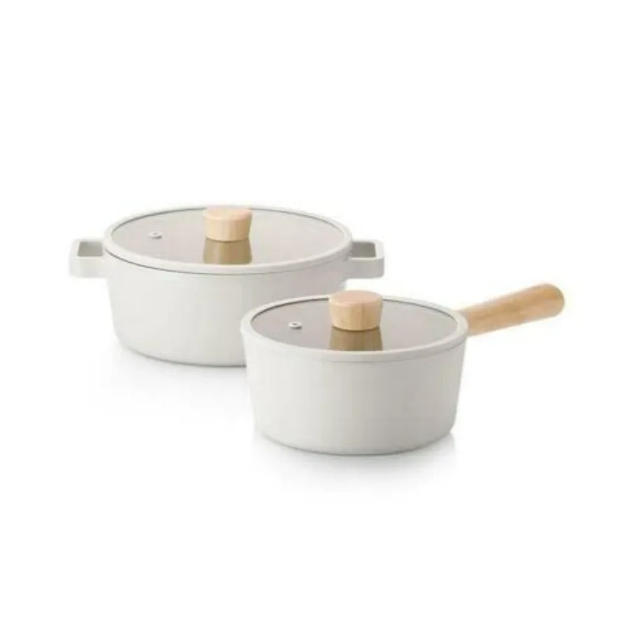 FIKA Kitchen Nonstick 4Piece Cookware Pot Set with Lid Healthy Cooking NonStick Ceramic Coating Stockpot Saucepan Induction Com
FIKA Kitchen Nonstick 4Piece Cookware Pot Set with Lid Healthy Cooking NonStick Ceramic Coating Stockpot Saucepan Induction Com