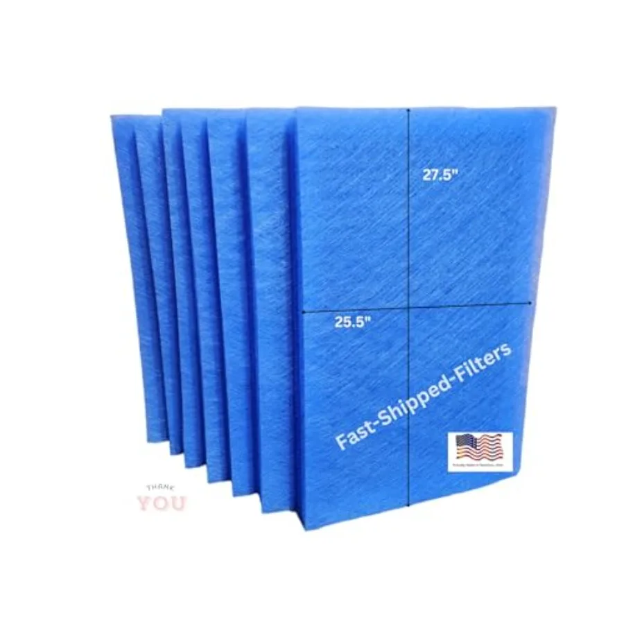 7 Pack 28x30 Replacement Filter Pads for MicroPower Guard Air Cleaner, Blue Polyester Media, High-Efficiency Filtration
7 Pack 28x30 Replacement Filter Pads for MicroPower Guard Air Cleaner, Blue Polyester Media, High-Efficiency Filtration