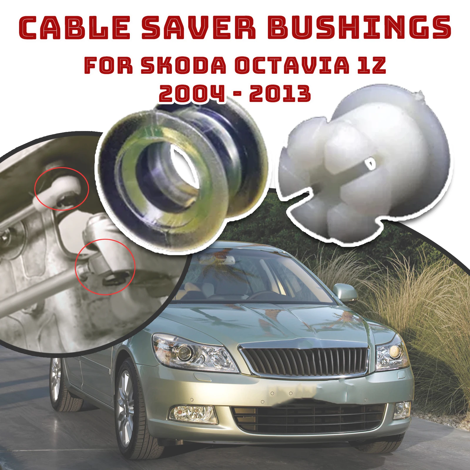 MT Gearbox Shifter Cable End For Skoda Octavia 1Z Saver Bushing Set Selector Lever Trambulator Repair Kit 2004 2005 2006 - 2013
MT Gearbox Shifter Cable End For Skoda Octavia 1Z Saver Bushing Set Selector Lever Trambulator Repair Kit 2004 2005 2006 - 2013