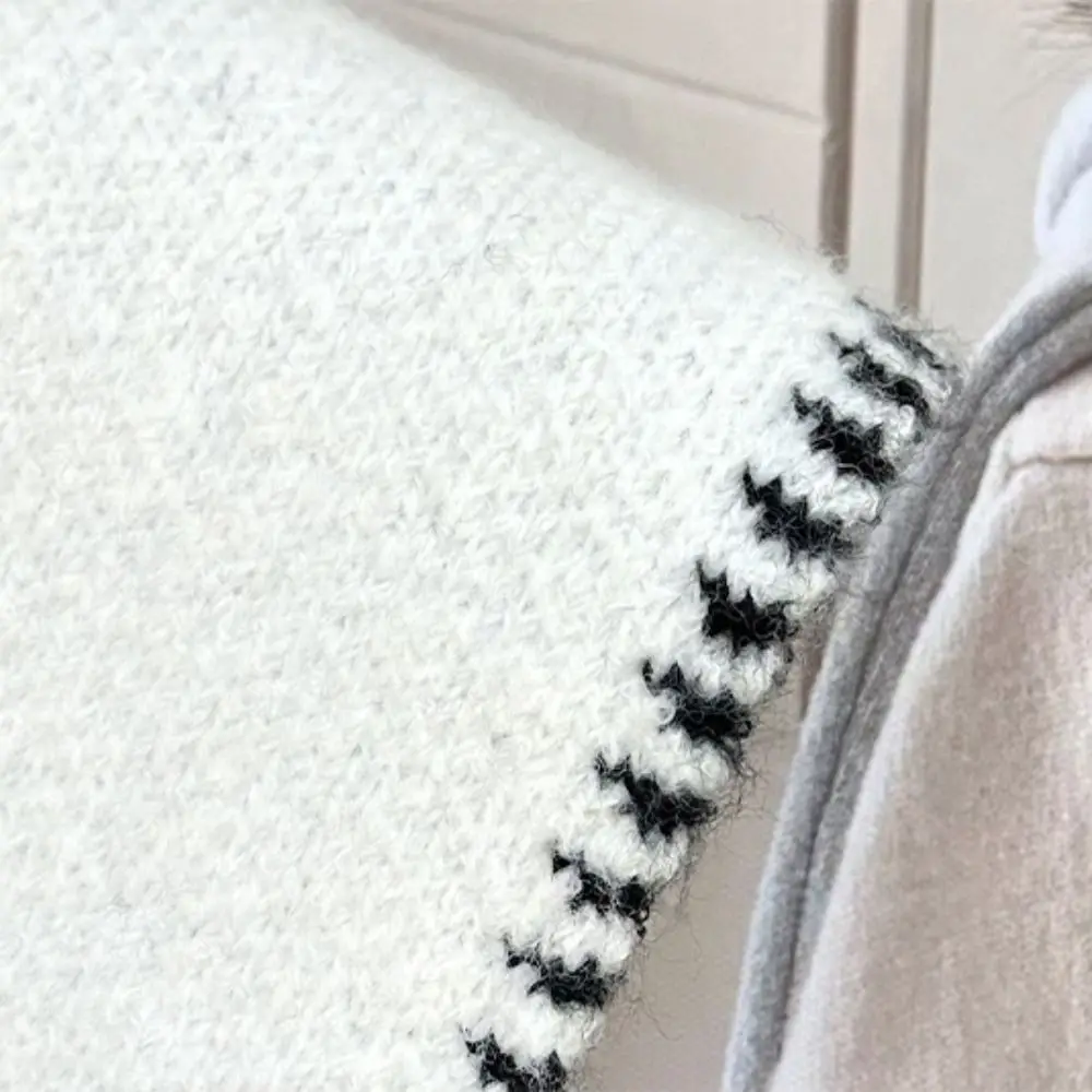 Модный универсальный вязаный шарф в корейском стиле, мягкий утеплитель для шеи, теплый шерстяной шарф со звездным узором для женщин
Модный универсальный вязаный шарф в корейском стиле, мягкий утеплитель для шеи, теплый шерстяной шарф со звездным узором для женщин