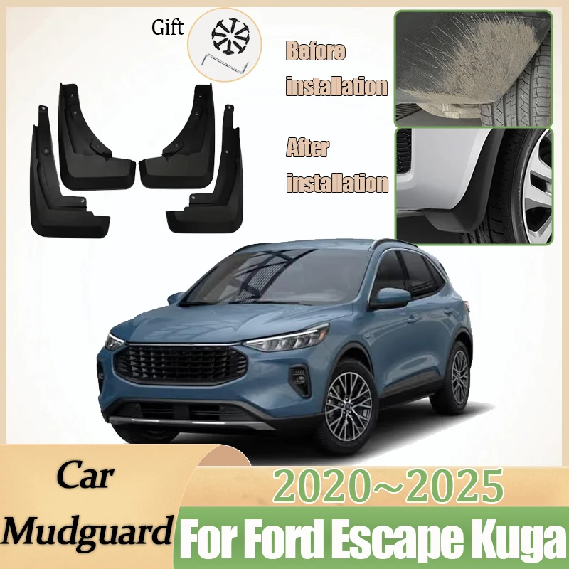 4X Car Front Rear Wheel Fender For Ford Escape Kuga Accessories 2020~2025 Wheel Mudguards Anti-scratch Mud Flaps Guards Mudflaps
4X Car Front Rear Wheel Fender For Ford Escape Kuga Accessories 2020~2025 Wheel Mudguards Anti-scratch Mud Flaps Guards Mudflaps