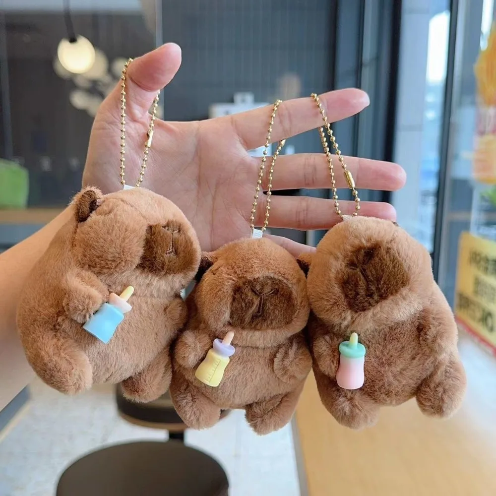 Cute Cartoon Capybara Plush Toy Keychain Toy Short Plush Bottle Capybara Doll Pendant Stuffed Animals Children's Gifts
Cute Cartoon Capybara Plush Toy Keychain Toy Short Plush Bottle Capybara Doll Pendant Stuffed Animals Children's Gifts