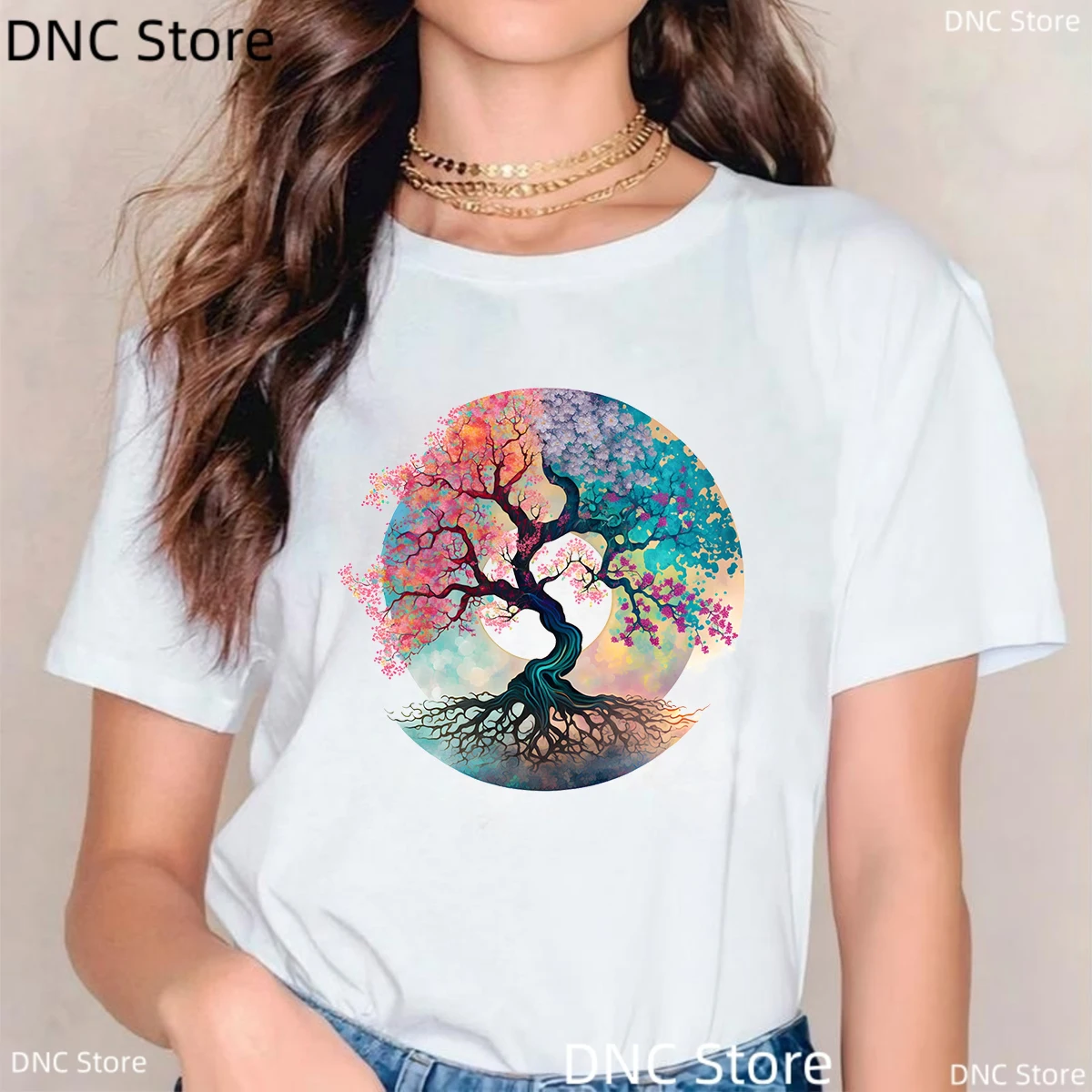 Fashion Women T-Shirt Watercolor Tree Of Life Shirt For Women, Family Tree Shirt, Reunion Matching Tee, Tree Of Life Shirt Tops
Fashion Women T-Shirt Watercolor Tree Of Life Shirt For Women, Family Tree Shirt, Reunion Matching Tee, Tree Of Life Shirt Tops