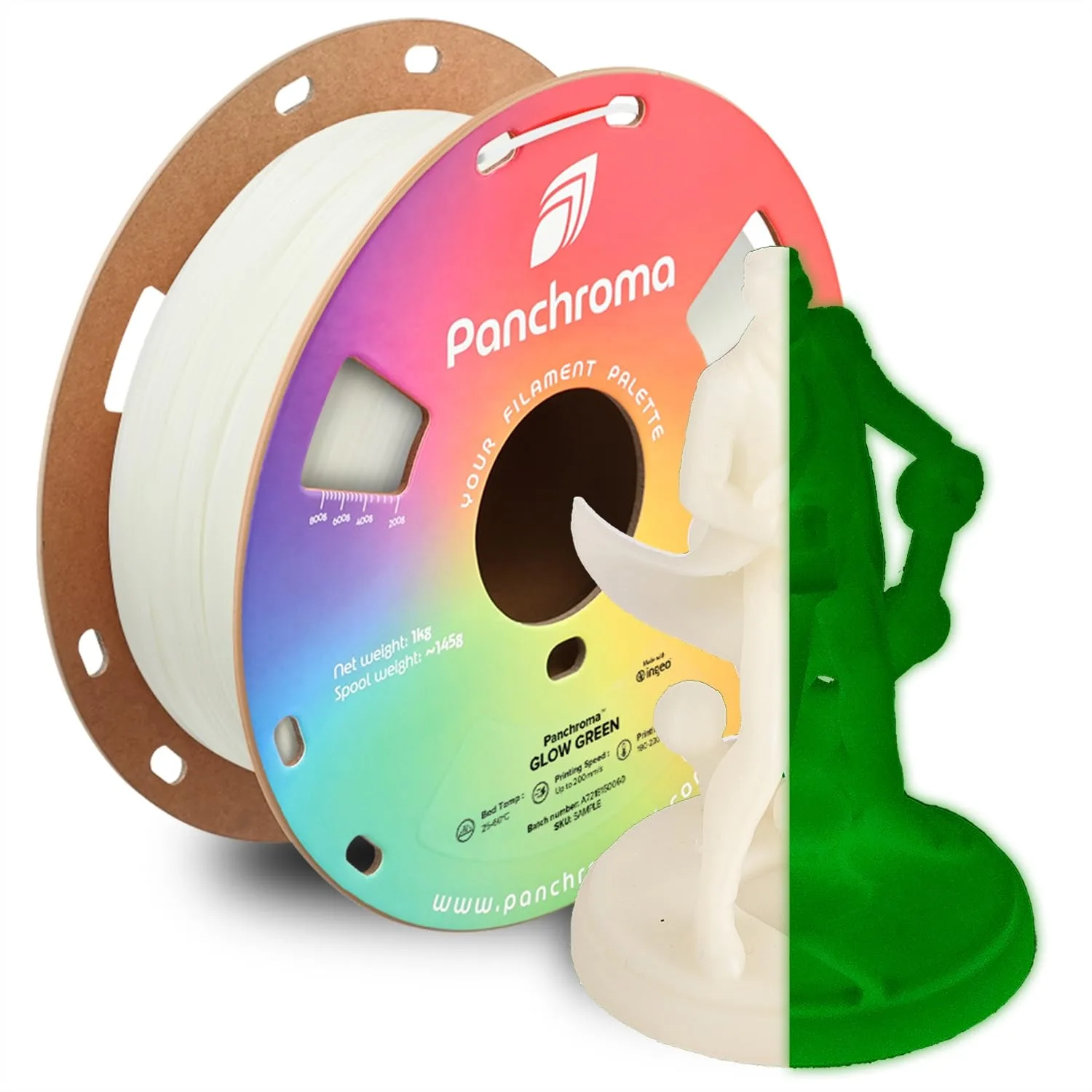 Glow in the Dark PLA Filament 1.75mm, Glow Green 3D Printer Filament for FDM Printers, 1kg Spool
Glow in the Dark PLA Filament 1.75mm, Glow Green 3D Printer Filament for FDM Printers, 1kg Spool