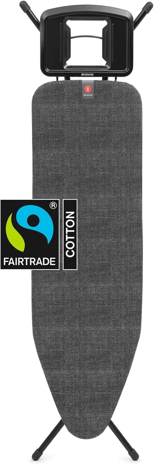 Adjustable Ironing Board with Steam Rest, Non-Slip Feet, Cotton Cover - Foldable, Black (49x15 in)
Adjustable Ironing Board with Steam Rest, Non-Slip Feet, Cotton Cover - Foldable, Black (49x15 in)