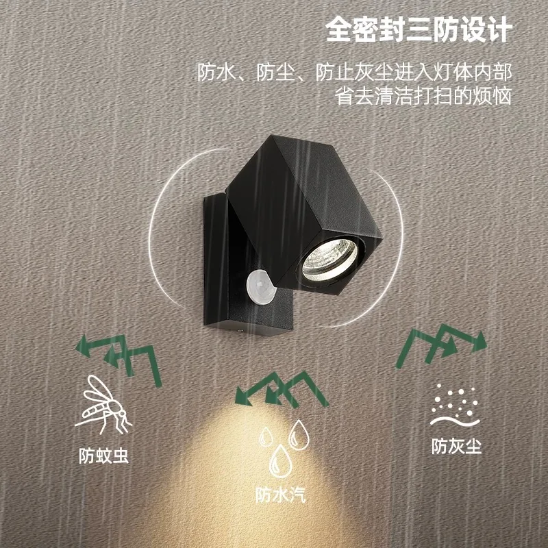 Gu10 Outdoor Waterproof Sensor Wall Light Street Balcony Lamp Motion Detector Folding Garden Porch Courtyard Exterior Luminaire 
Gu10 Outdoor Waterproof Sensor Wall Light Street Balcony Lamp Motion Detector Folding Garden Porch Courtyard Exterior Luminaire