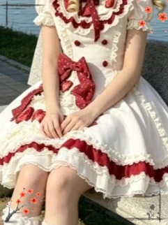 Lolita Original Everyday Doll Collar High-waisted Dress 2026 New Sweet Cute Girls Bowknot Puff Short Sleeve Mid-length Dresses
Lolita Original Everyday Doll Collar High-waisted Dress 2026 New Sweet Cute Girls Bowknot Puff Short Sleeve Mid-length Dresses