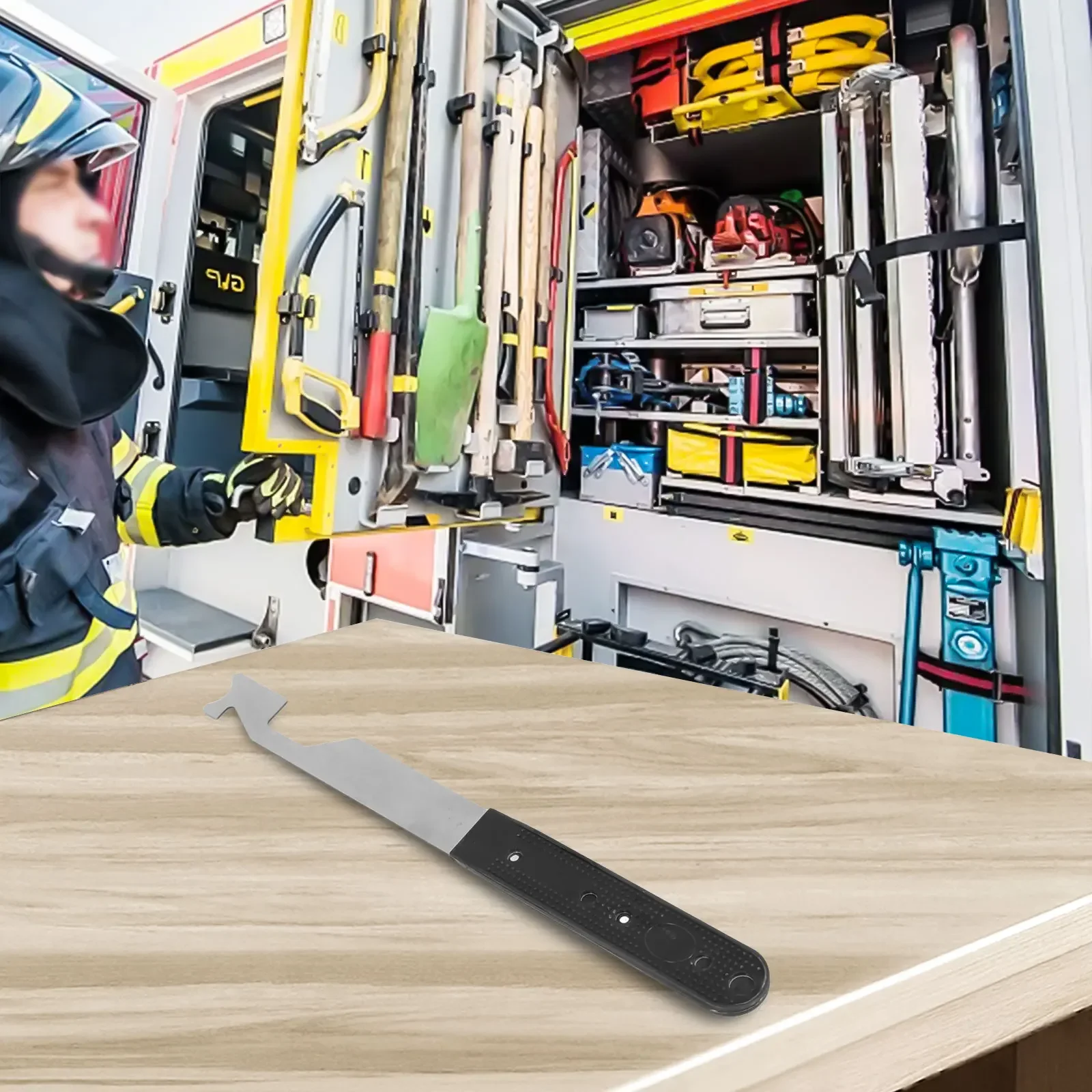 Firefighting Tool Stainless Steel For Firefighters First Responders Flexible Compact Hand Tools Fire Tools Spring Steel Pry Tool
Firefighting Tool Stainless Steel For Firefighters First Responders Flexible Compact Hand Tools Fire Tools Spring Steel Pry Tool