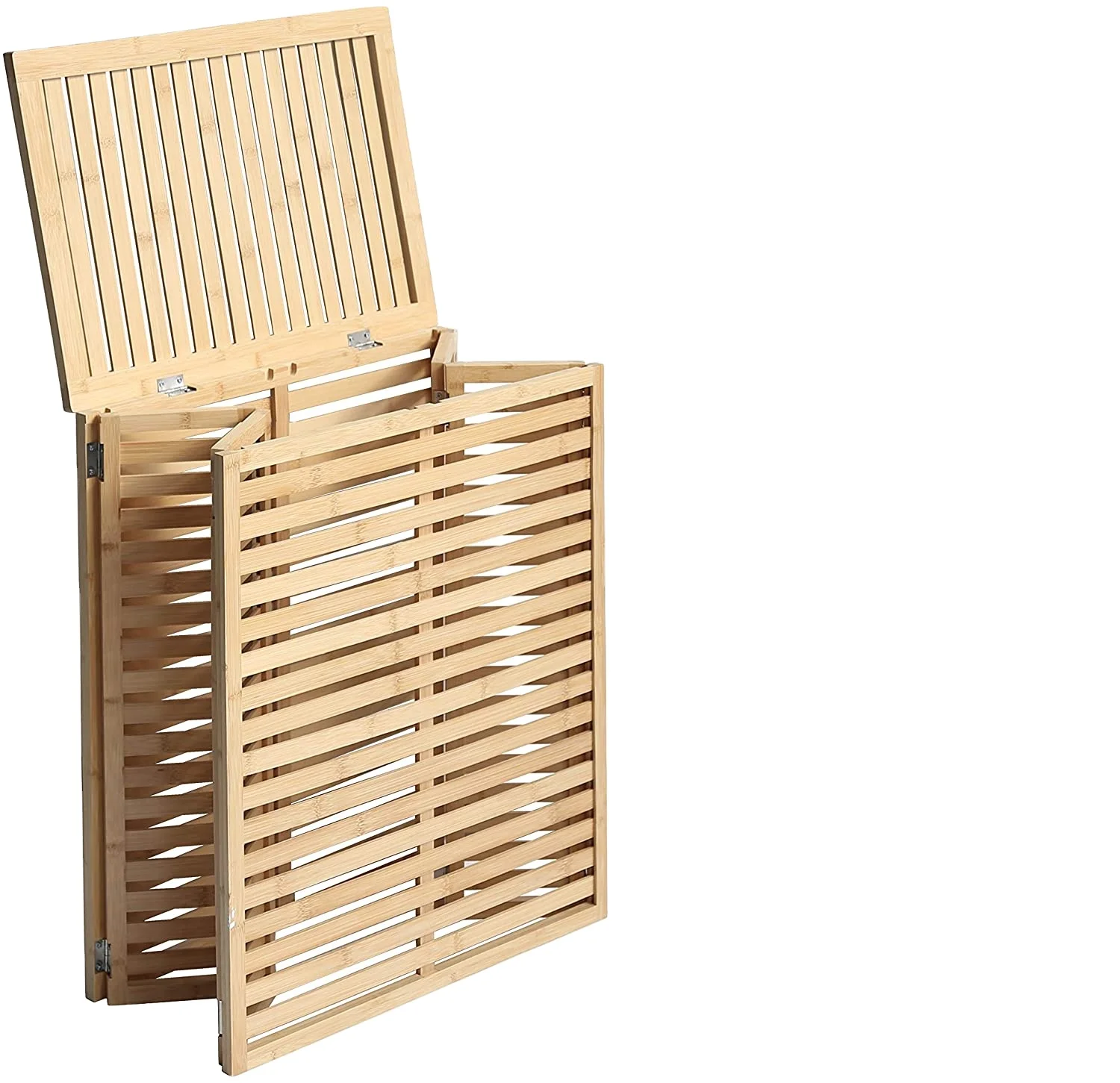 !@Combohome Foldable Bamboo Hamper Laundry Basket with Lid Two-Section Collapsible Hamper with Removable Liner Bag
!@Combohome Foldable Bamboo Hamper Laundry Basket with Lid Two-Section Collapsible Hamper with Removable Liner Bag