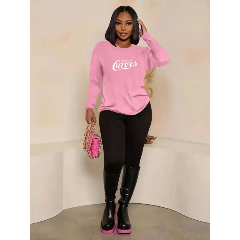 Женская повседневная свободная футболка с длинными рукавами и брюками с креативным принтом, комплект из двух предметов на весну, осень и зиму
Женская повседневная свободная футболка с длинными рукавами и брюками с креативным принтом, комплект из двух предметов на весну, осень и зиму