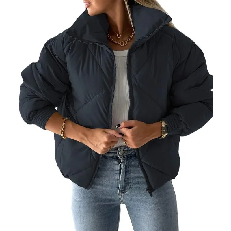 Winter Quilted Zip Jacket Cotton Padded Coat Cross-Border No Brand Name Available Spring 2026 Collection No Hood Design
Winter Quilted Zip Jacket Cotton Padded Coat Cross-Border No Brand Name Available Spring 2026 Collection No Hood Design
