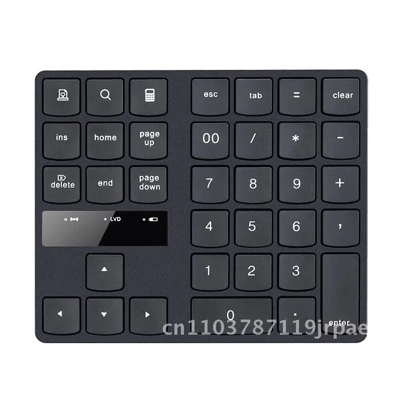 2.4g Mini Wireless Numeric Keyboard 35-Key Silent Charging Universal Keypad for Office Cashier Financial Applications Black
2.4g Mini Wireless Numeric Keyboard 35-Key Silent Charging Universal Keypad for Office Cashier Financial Applications Black