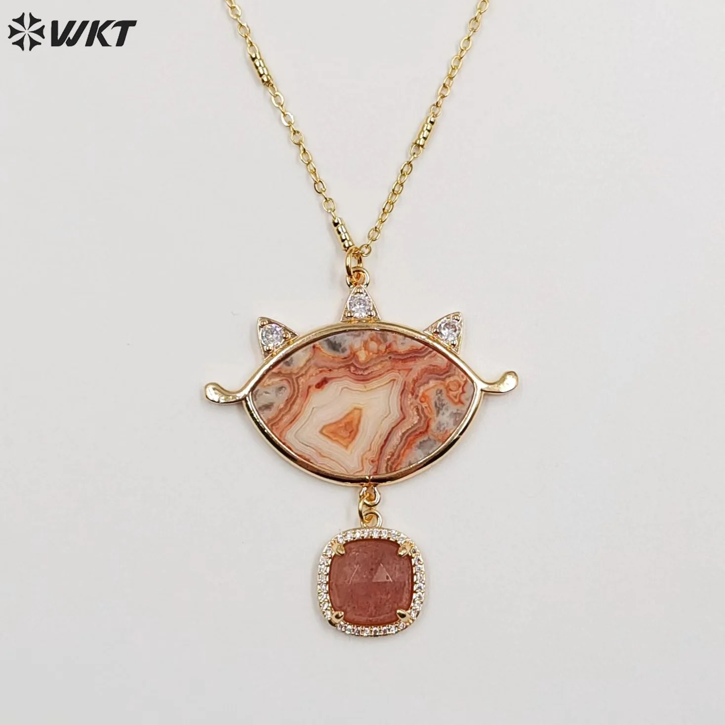 WT-N1444 WKT 2025 Attractive Style Gemstone 18inch+2inch extend Necklace 18k Real Gold Plated Necklace Women Gift Charming
WT-N1444 WKT 2025 Attractive Style Gemstone 18inch+2inch extend Necklace 18k Real Gold Plated Necklace Women Gift Charming