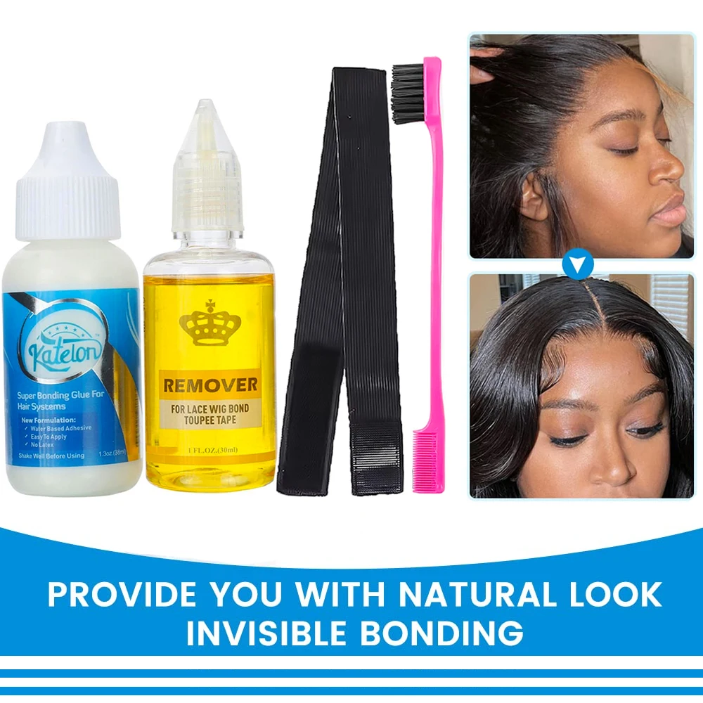 4pc Wig Adhesive and Glue Remover Set:Invisible Waterproof air Replacement Bonding Glue+Solvent, Strong Hold for Lace Front Wig
4pc Wig Adhesive and Glue Remover Set:Invisible Waterproof air Replacement Bonding Glue+Solvent, Strong Hold for Lace Front Wig