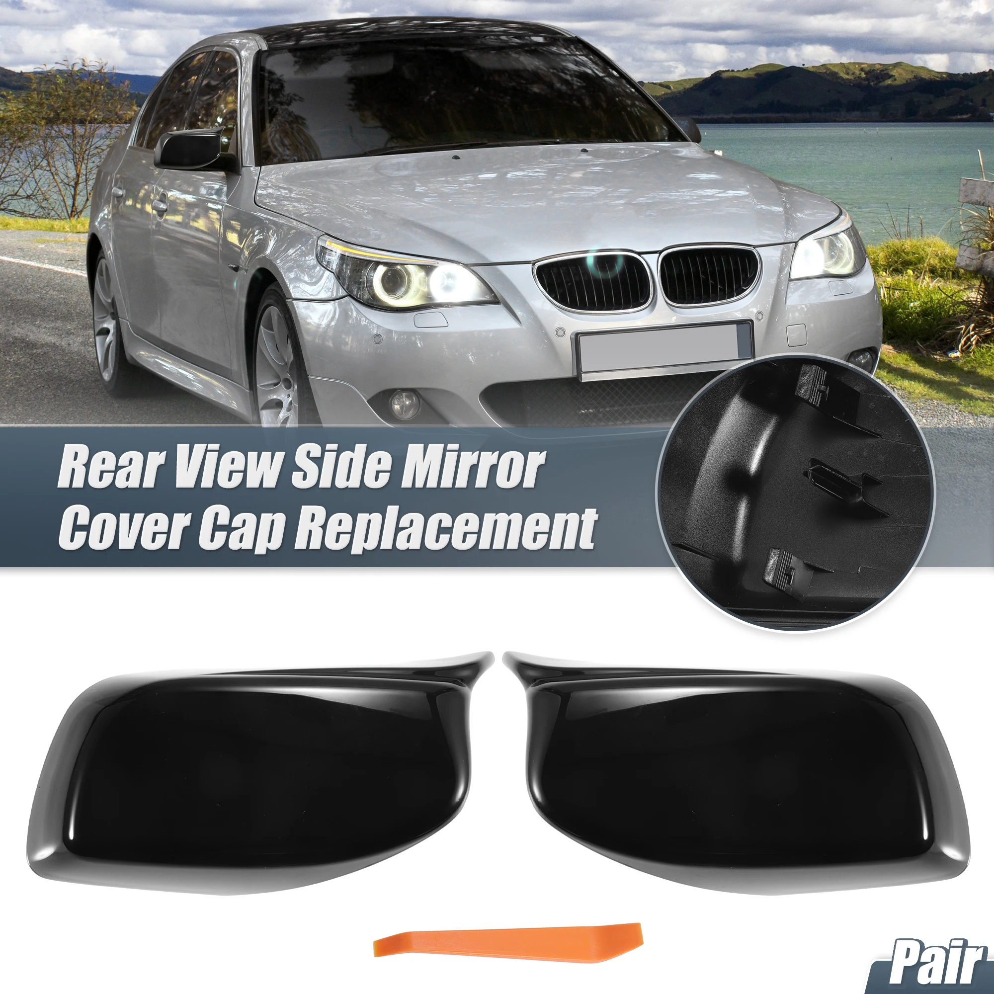 UXCELL Черная крышка для зеркала заднего вида для BMW 525i 530i 545i 550i 650i, сменные Защитные чехлы для зеркал, внешняя отделка
UXCELL Черная крышка для зеркала заднего вида для BMW 525i 530i 545i 550i 650i, сменные Защитные чехлы для зеркал, внешняя отделка