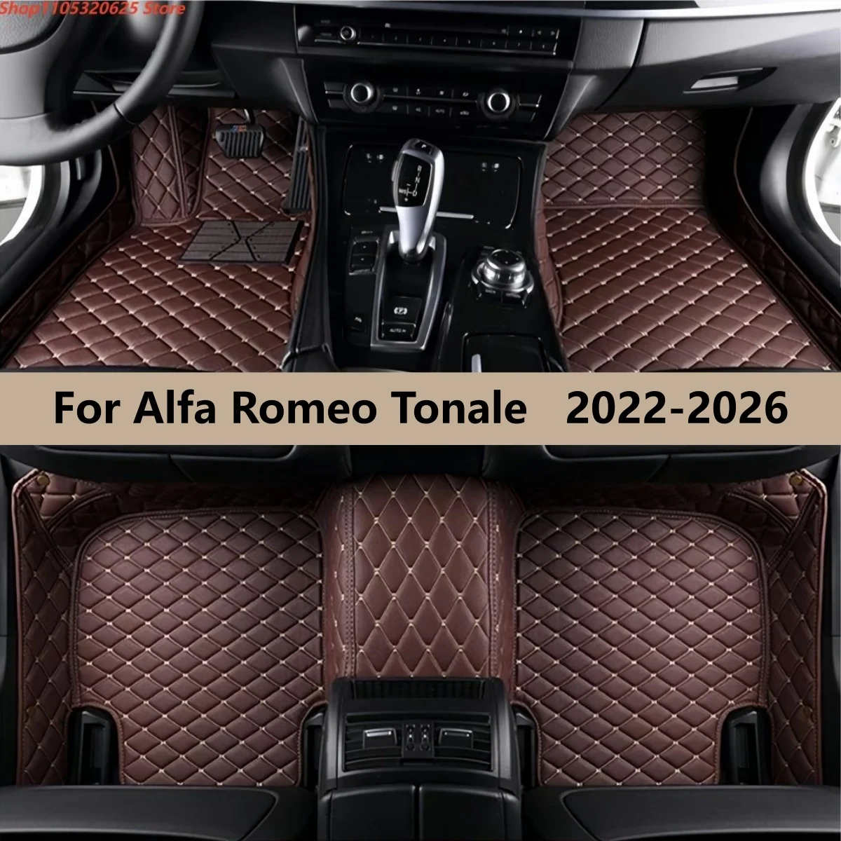 Автомобильные коврики для Alfa Romeo Tonale 2022-2026: полный комплект для переднего и заднего рядов, ковровые накладки, коврики для ног
Автомобильные коврики для Alfa Romeo Tonale 2022-2026: полный комплект для переднего и заднего рядов, ковровые накладки, коврики для ног