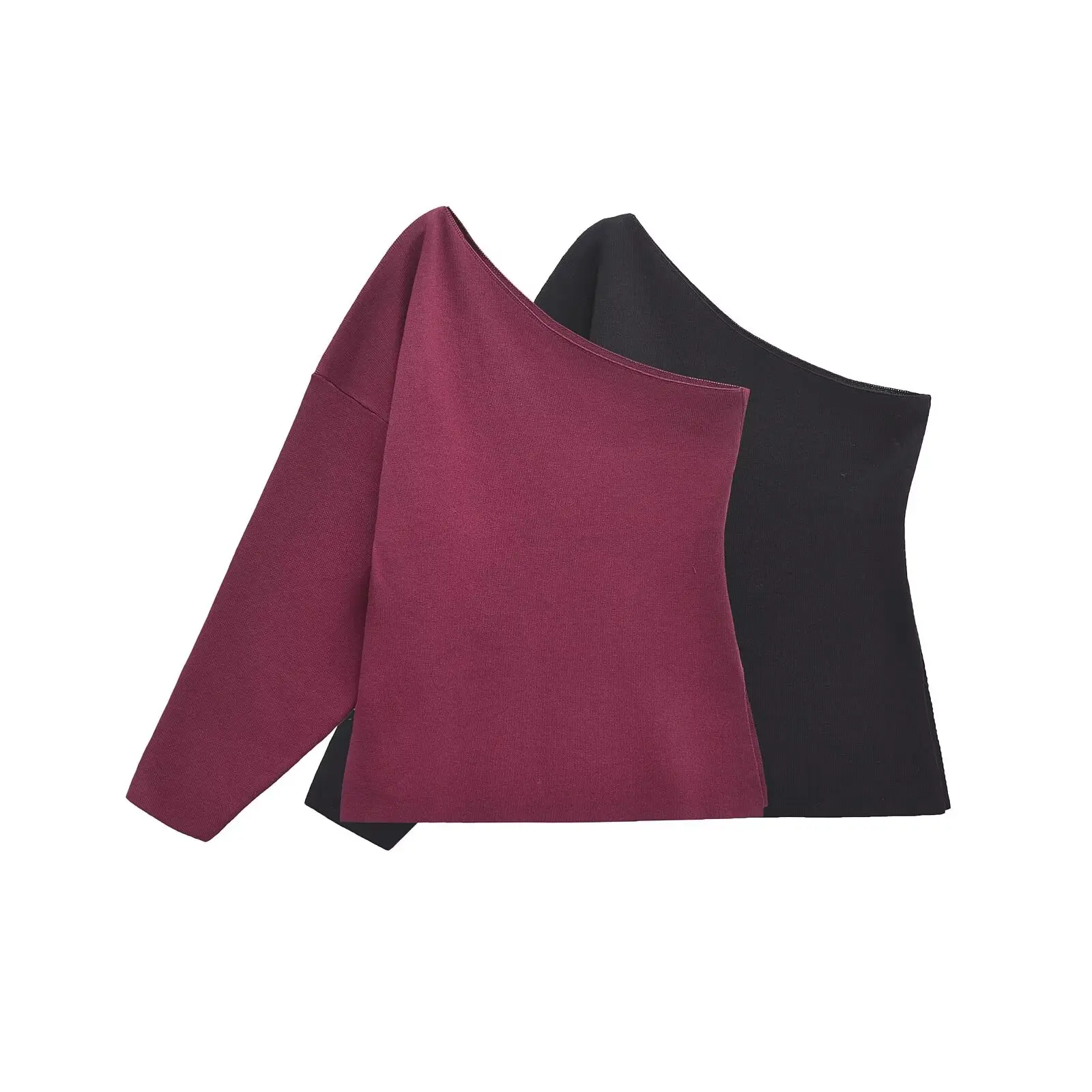 TRAF Women 2024 Winter New Fashion Minimalist Blend Asymmetric Shoulder Sleeve Sweater Chic Side Slit Pullover Sweater Mujer
TRAF Women 2024 Winter New Fashion Minimalist Blend Asymmetric Shoulder Sleeve Sweater Chic Side Slit Pullover Sweater Mujer