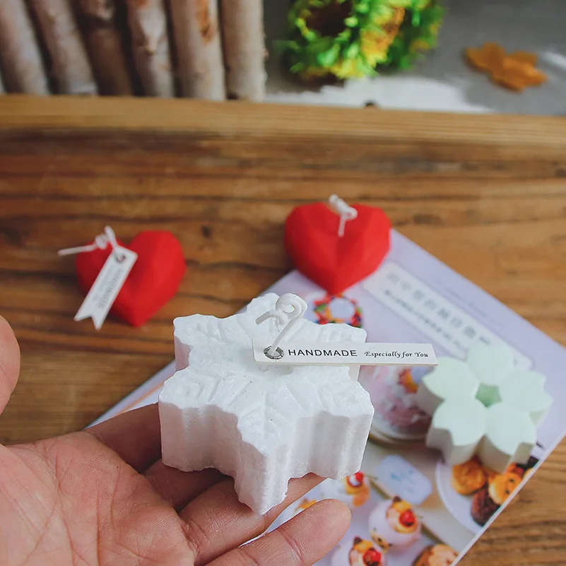 Christmas Snowflake Sakura Candle Mould DIY Drill Face Geometric Love Heart Handmade Soap Mold candle wax Molds Home Decor Gifts
Christmas Snowflake Sakura Candle Mould DIY Drill Face Geometric Love Heart Handmade Soap Mold candle wax Molds Home Decor Gifts