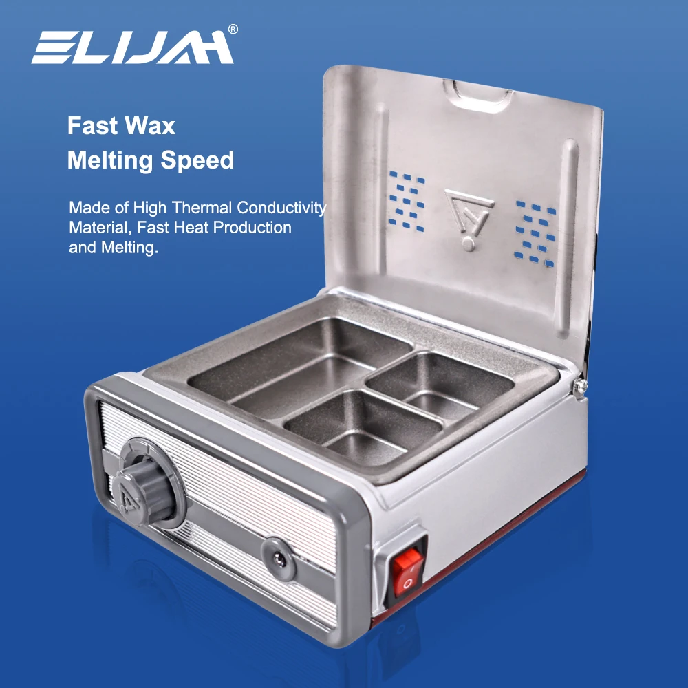 ELIJAH Dental Wax Heater Multifunctional 3-slot Wax Melting Pots Wax Melting Device Dentistry Technician Laboratory Equipment
ELIJAH Dental Wax Heater Multifunctional 3-slot Wax Melting Pots Wax Melting Device Dentistry Technician Laboratory Equipment