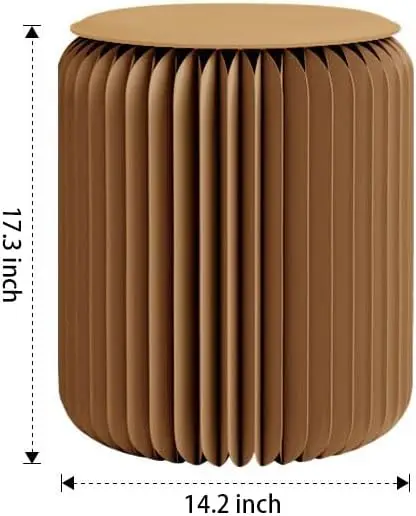 Home Furniture Modern Design Accordion Portable Folding Paper Stool Kraft Paper Relaxing Multifunction Round Foot Stool Side
Home Furniture Modern Design Accordion Portable Folding Paper Stool Kraft Paper Relaxing Multifunction Round Foot Stool Side