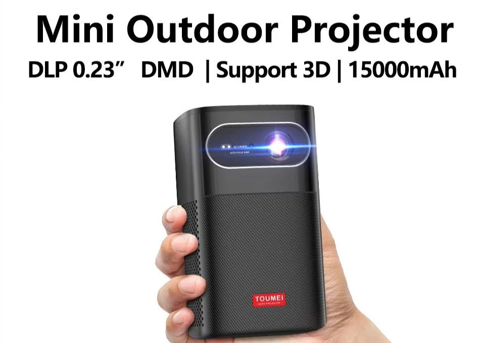 1080P DLP Smart Projector Battery Type-C PD Charging HiFi Bass Speaker TOF Auto Focus Outdoor Use Portable
1080P DLP Smart Projector Battery Type-C PD Charging HiFi Bass Speaker TOF Auto Focus Outdoor Use Portable