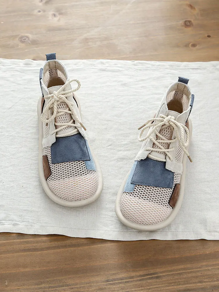 Retro Fairy Style Fashion Mesh Boots Women's Summer New Cool Boots Color Block Sandals Thin Boots Flat Short Boots
Retro Fairy Style Fashion Mesh Boots Women's Summer New Cool Boots Color Block Sandals Thin Boots Flat Short Boots