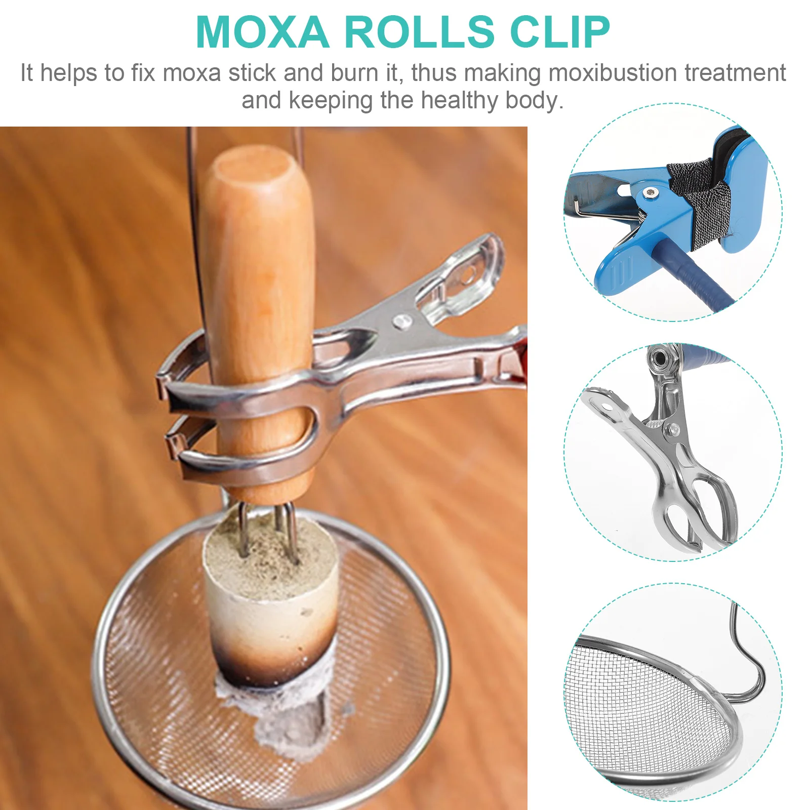 1 set Moxa Stick Holder Flexible Clip Ash Random Color Office Home Moxibustion Supplies Treatment
1 set Moxa Stick Holder Flexible Clip Ash Random Color Office Home Moxibustion Supplies Treatment