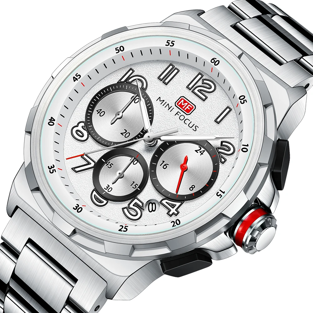 FOCUS Men's Quartz Watch with Stainless Steel Strap Fashion Business Style Wristwatch with Day Date 24-Hour Moon Phase Function
FOCUS Men's Quartz Watch with Stainless Steel Strap Fashion Business Style Wristwatch with Day Date 24-Hour Moon Phase Function