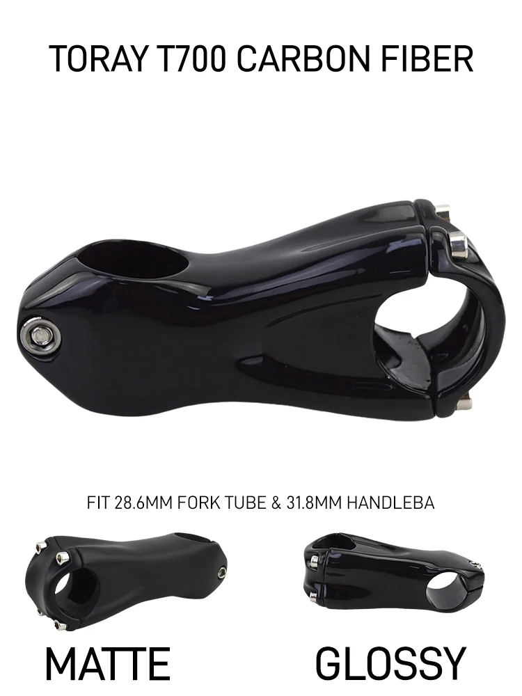 10 Degree Carbon Bike Stem Single Bolt Toray T700 Matte Gloss Finish 80-120mm Light 130g Fit 28.6mm Fork Tube 31.8mm Handle Bar
10 Degree Carbon Bike Stem Single Bolt Toray T700 Matte Gloss Finish 80-120mm Light 130g Fit 28.6mm Fork Tube 31.8mm Handle Bar