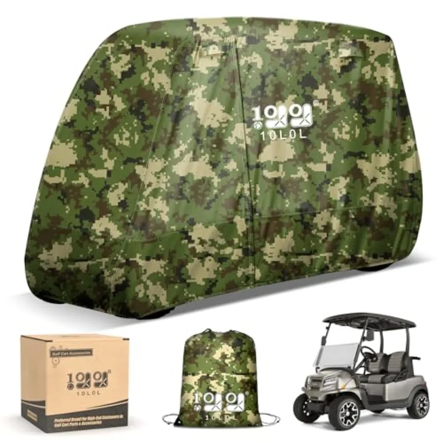 Universal Golf Cart Covers for Yamaha Club Car EZGO Waterproof 2/4 Passenger Heavy Duty Golf Cart Rain Covers with 3 Zipper Doo
Universal Golf Cart Covers for Yamaha Club Car EZGO Waterproof 2/4 Passenger Heavy Duty Golf Cart Rain Covers with 3 Zipper Doo